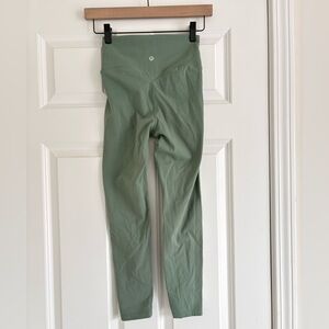 Lululemon Align 21” Capri Grey Eucalyptus Leggings 2